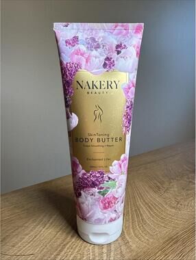 Nakery Beauty Skin Toning Body Butter Crepe Smoothing Enchanted Lilac 10oz/300mL